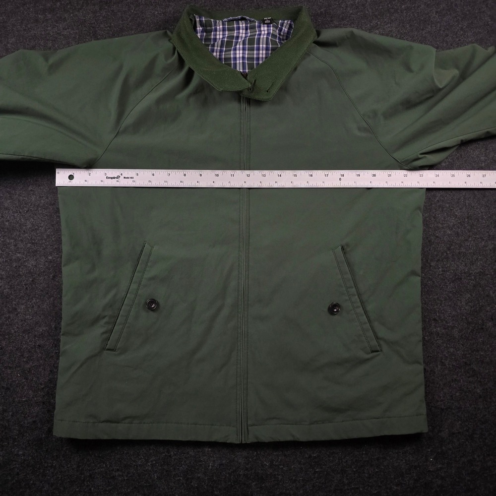 Uniqlo Harrington Jacket Green Plaid Lined Full Zip Baracuta Bomber Men's Large - Picture 5 of 14